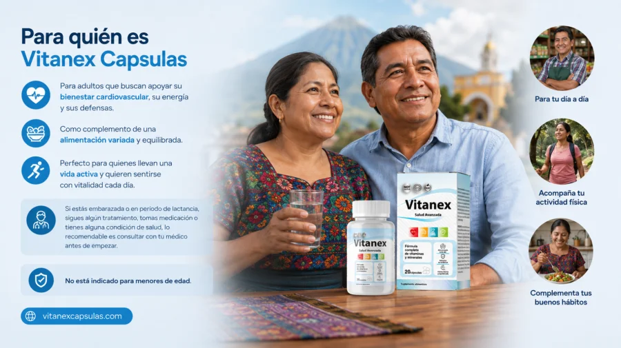 Vitanex — suplemento para adultos como parte de la rutina
