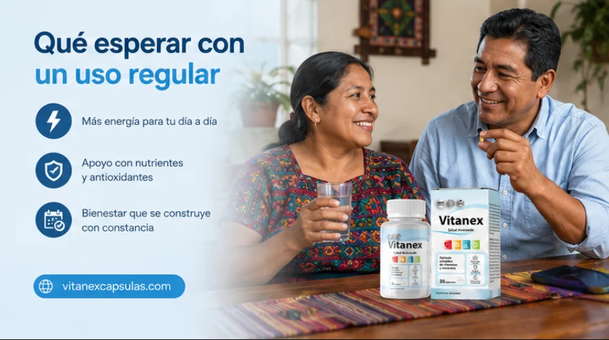 Vitanex — toma diaria del suplemento con un uso regular