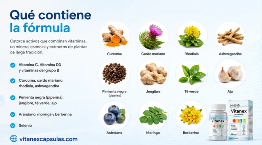 Vitanex — vitaminas, minerales y extractos de la fórmula